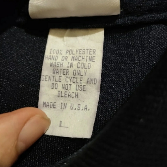 Vtg 90s Adidas Mesh Collared Jersey Running Shirt Mens Large Navy Blue - Picture 3 of 6